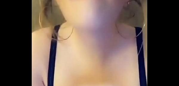  Amelia Skye gets big facial and then cheats on boyfriend in a car on Snapchat